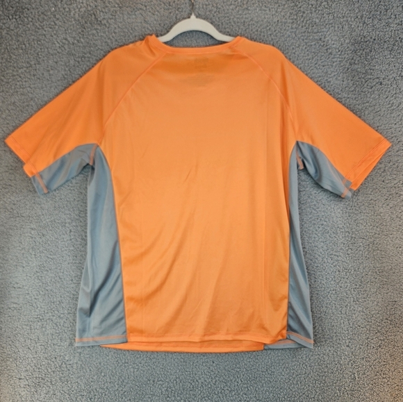 Beach Bros Men's Orange & Gray Pull Over Shirt Sz XL Surfing Swimming Biking - Picture 7 of 10